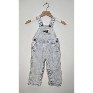 Vintage OshKosh Overalls Size 18 Months Stripes Vestbak Denim